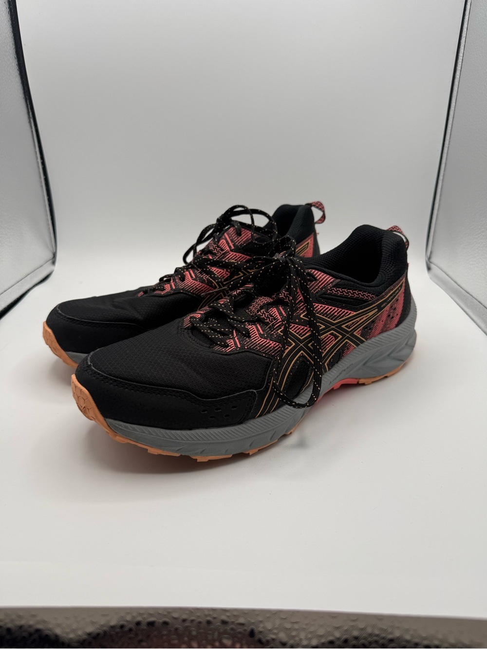 ASICS Gel-Venture 9 Women 10 Black Summer Dune Trail Running Shoes 1012B313-004